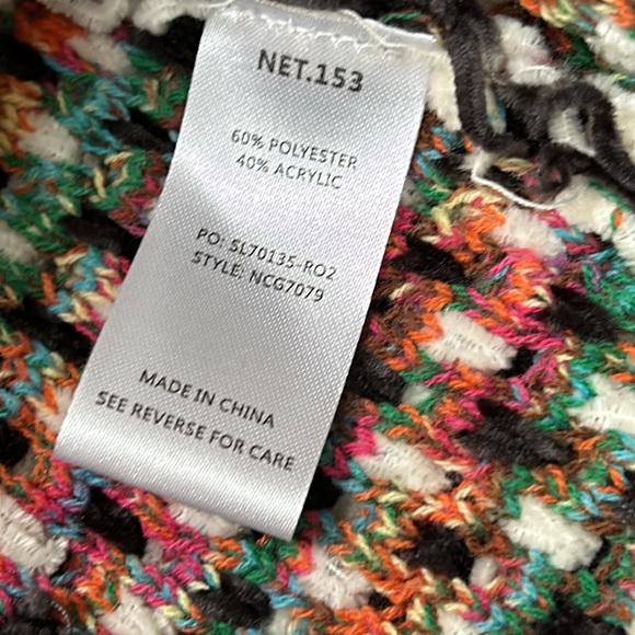 net.153 chenille cardigan sweater. Open front style. Size S/M (oversized) - Picture 12 of 12